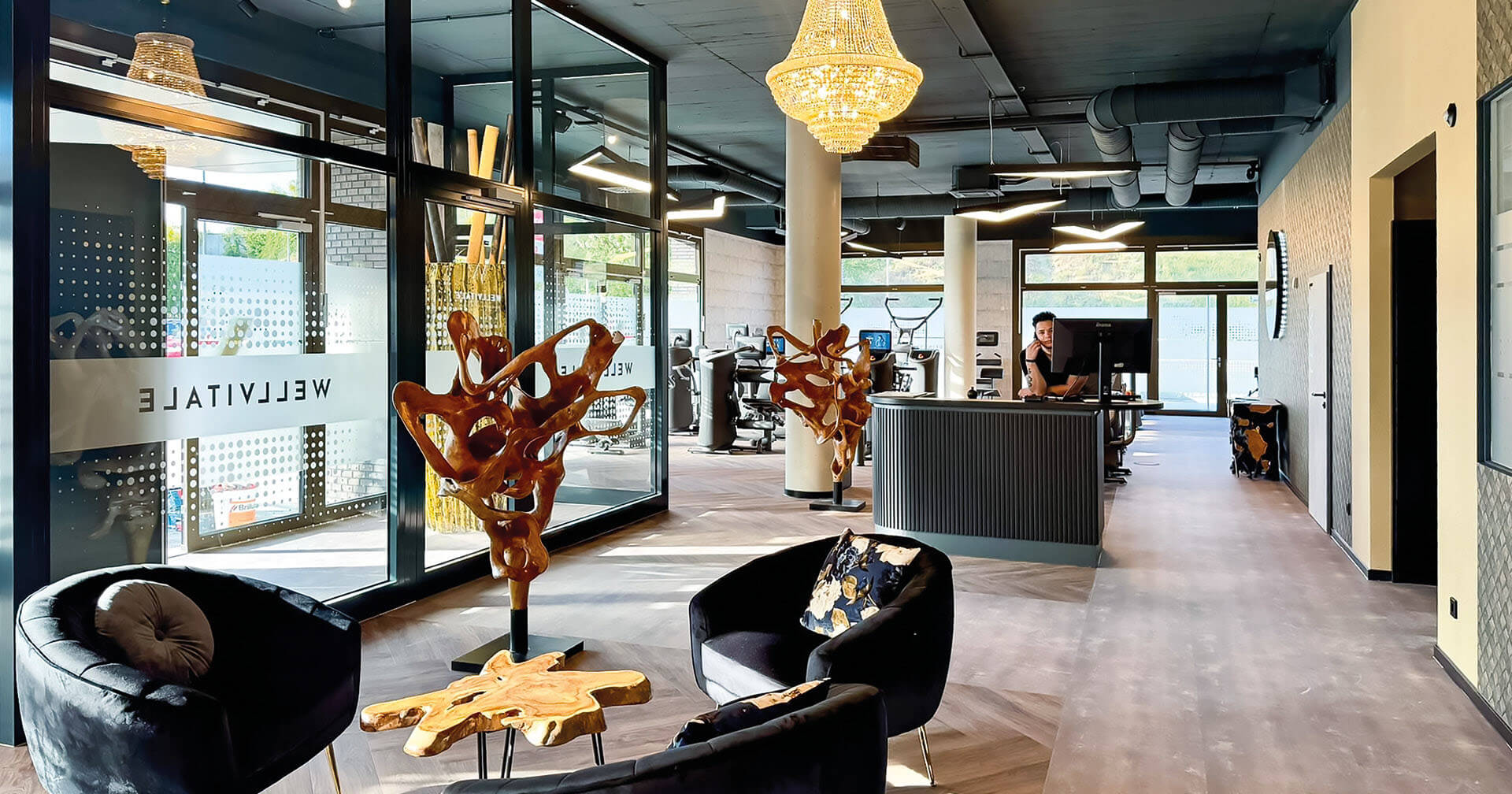 Der Eingangsbereich im Wellvitale in Ludwigsfelde