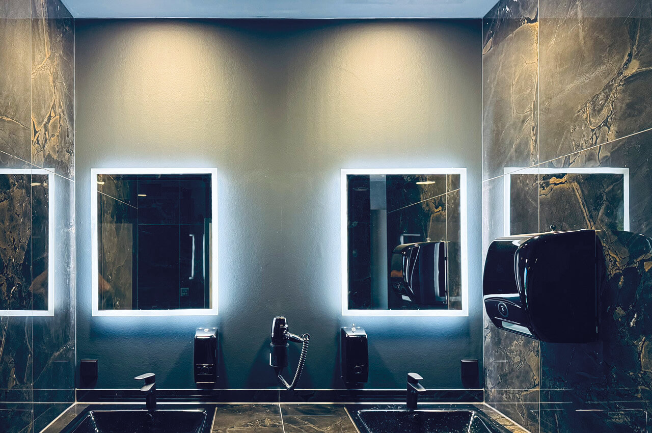 Der Duschbereich im Wellvitale in Ludwigsfelde