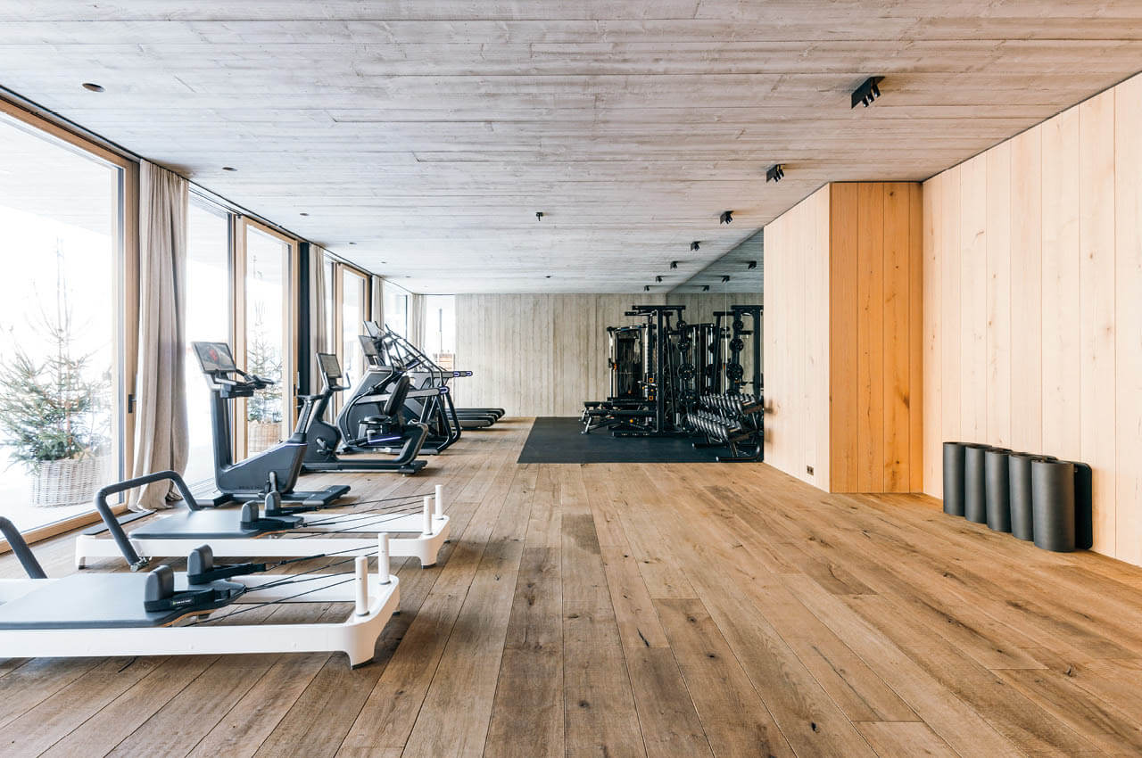 Reformer und Cardioger&auml;te im BergGym des Wieserguts