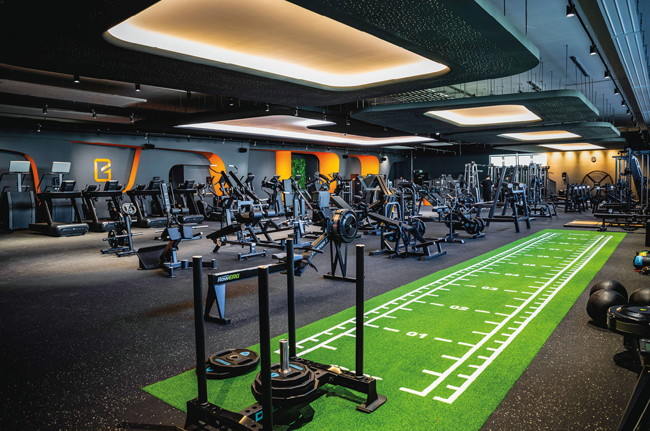 Trainingsfl&auml;che in einer GYMPOD-Filiale