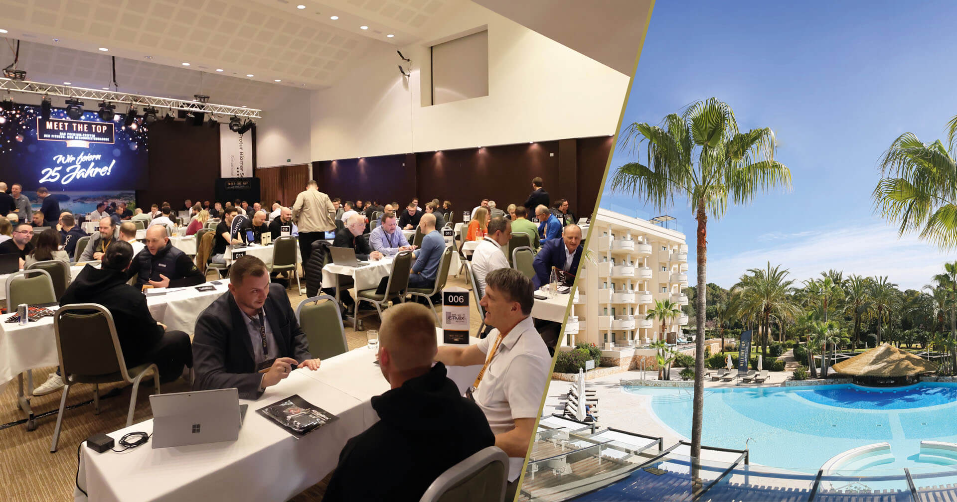 Meetings bei der Premium-Veranstaltung MEET THE TOP Fitness