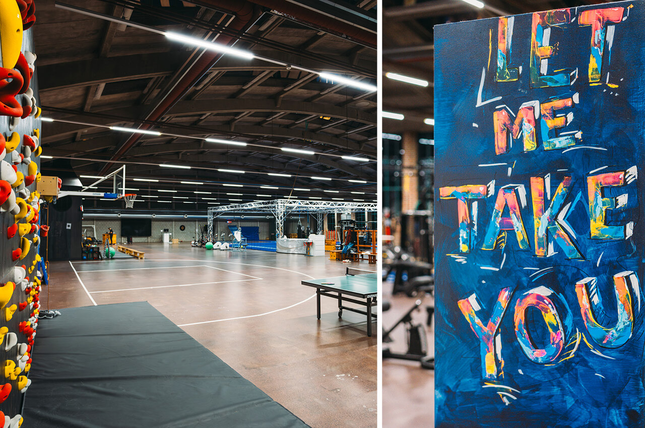 Die Boulderwand im PACE K&ouml;ln