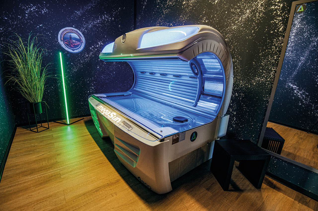 Der „Space Room“ mit Solarium im Activum Blumberg