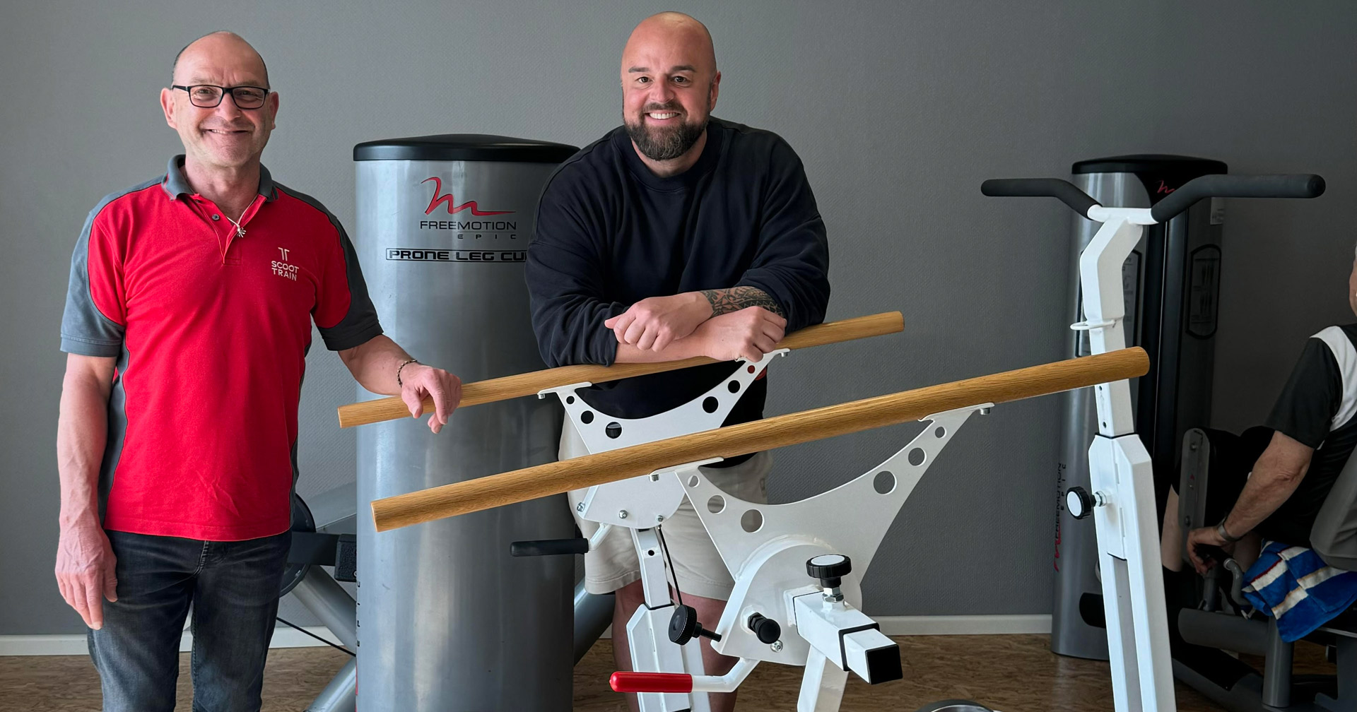 Jo Breid und Kristian Kroth vor dem ScootTrain